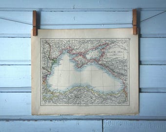 1892 Vintage Black Sea Map