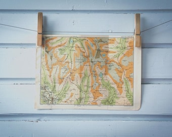 1909 Vintage Central Lake District Map