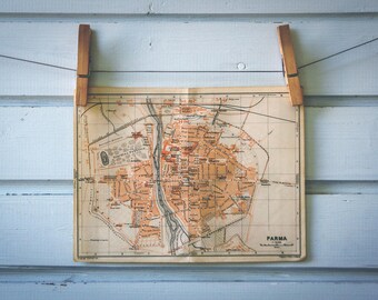 1908 Vintage Map of Parma