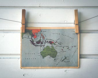 1942 Vintage Australia & Oceania Map