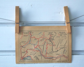1920 Vintage Map of Parmelan Mountain