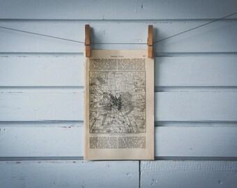 1887 Vintage Hanover Map