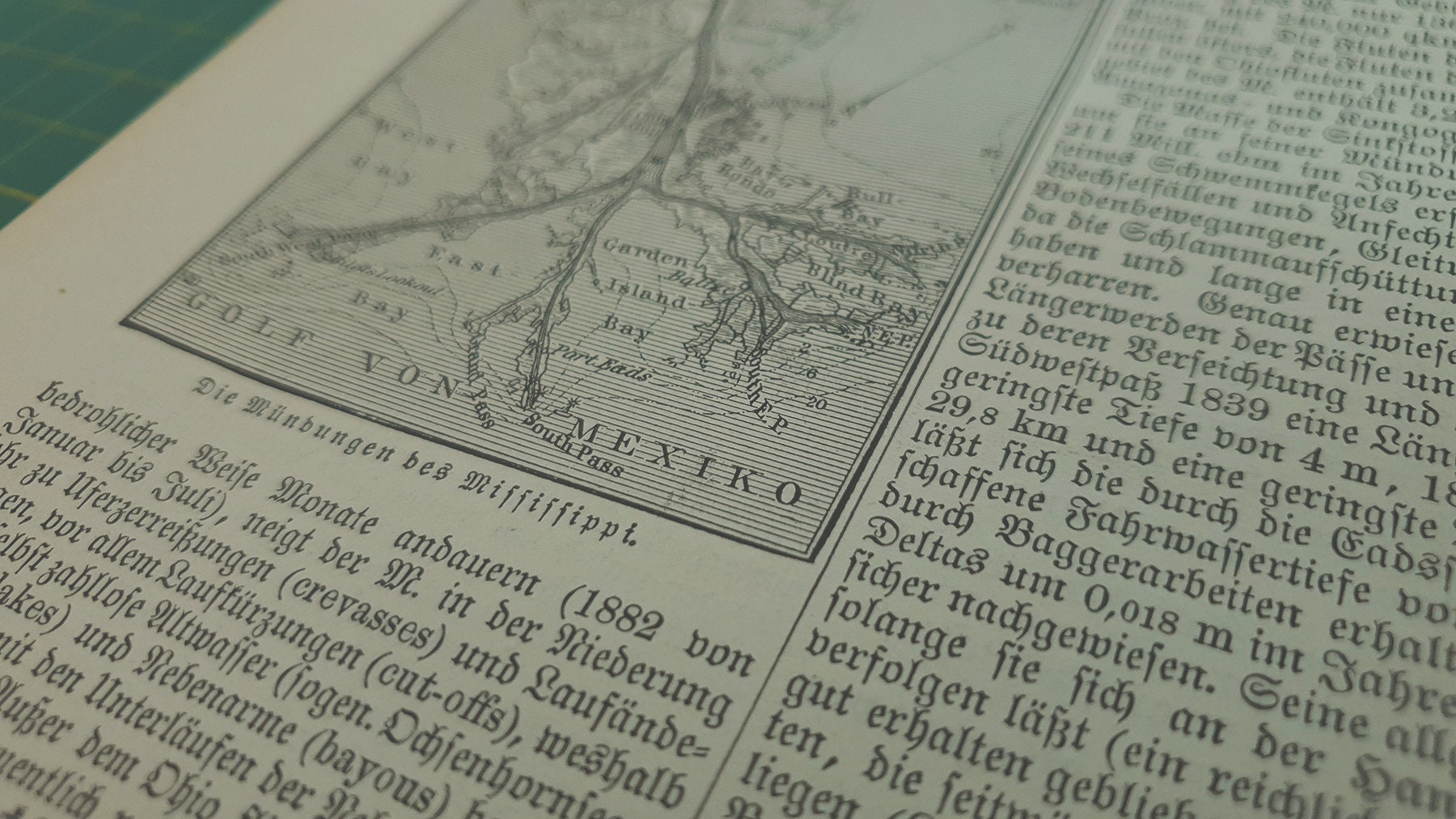 1907 Vintage Mississippi Delta Map