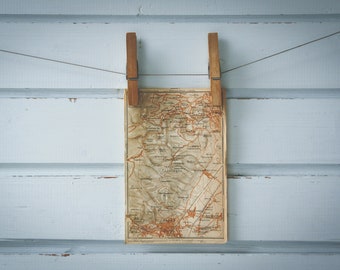 1911 Vintage Anninger Mountain Map