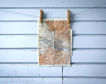 1931 Vintage Map of Florence