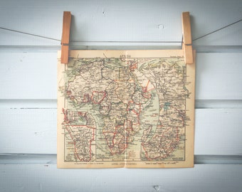 1931 Vintage Map of Africa