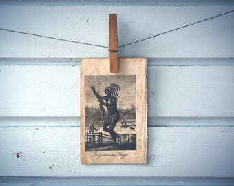 1804 Vintage Sioux Warrior Engraving