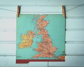 1964 Vintage UK Map