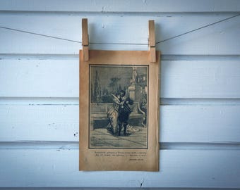 1900s Vintage Romance Illustration