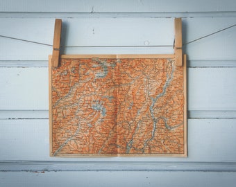 1903 Vintage Brenta - Nonsberg Alps Map