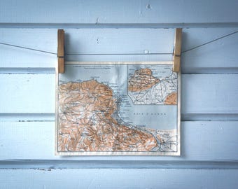 1911 Vintage Algiers & Surroundings Map