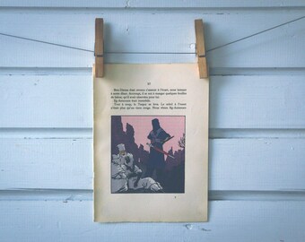 1930 Vintage Tuareg Warrior Illustration
