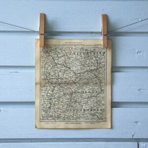 1941 Vintage Central Poland Map