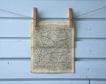 1941 Vintage Central Poland Map