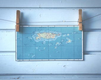 1968 Vintage Admiralty Islands Map