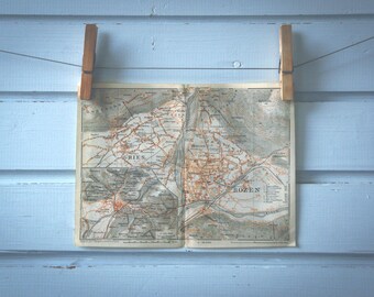 1926 Vintage Bolzano Map