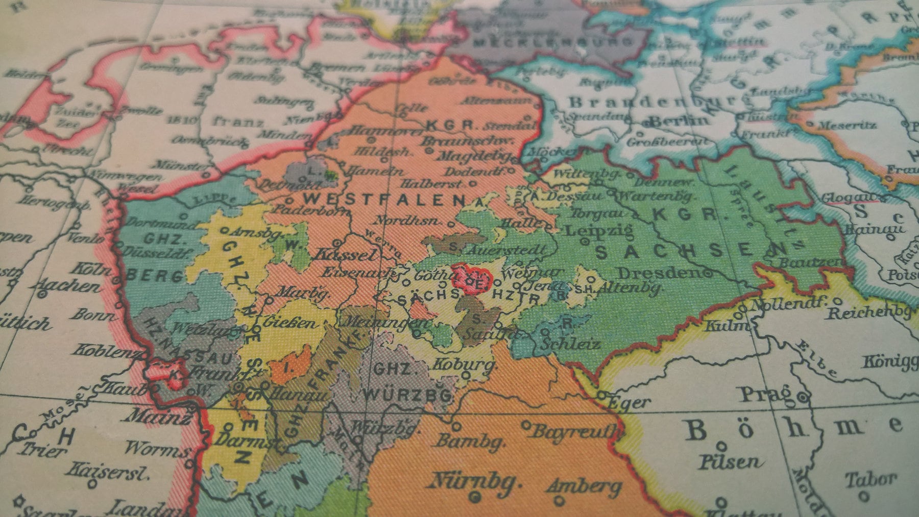 19th Century Germany Map | Images and Photos finder