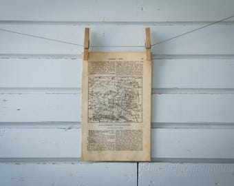 1887 Vintage Battle of Hochkirch Map