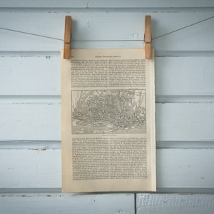 Carte de Lisbonne vintage 1907