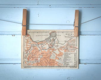 1902 Vintage Tallinn Map