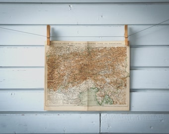 1887 Vintage West Austria Map
