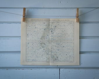 1907 Vintage Celestial Map