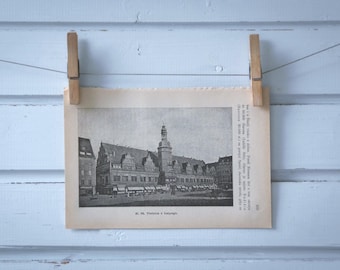 1892 Vintage Leipzig Illustration