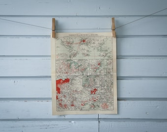 1907 Vintage German Diaspora Map
