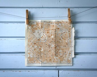 1931 Vintage Map of Milan