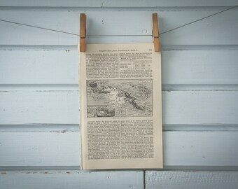 1907 Vintage New Guinea Map