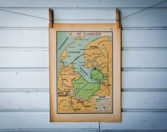 1941 Vintage Flevoland Map