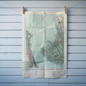 Vintage Cres & Krk-kaart uit 1959