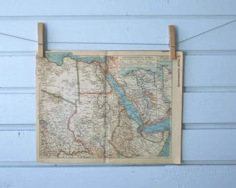 1938 Vintage Northeastern Africa Map