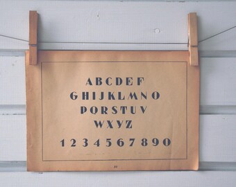 1949 Vintage Font Illustration