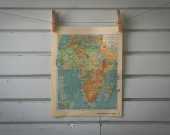 1936 Vintage Map of Africa