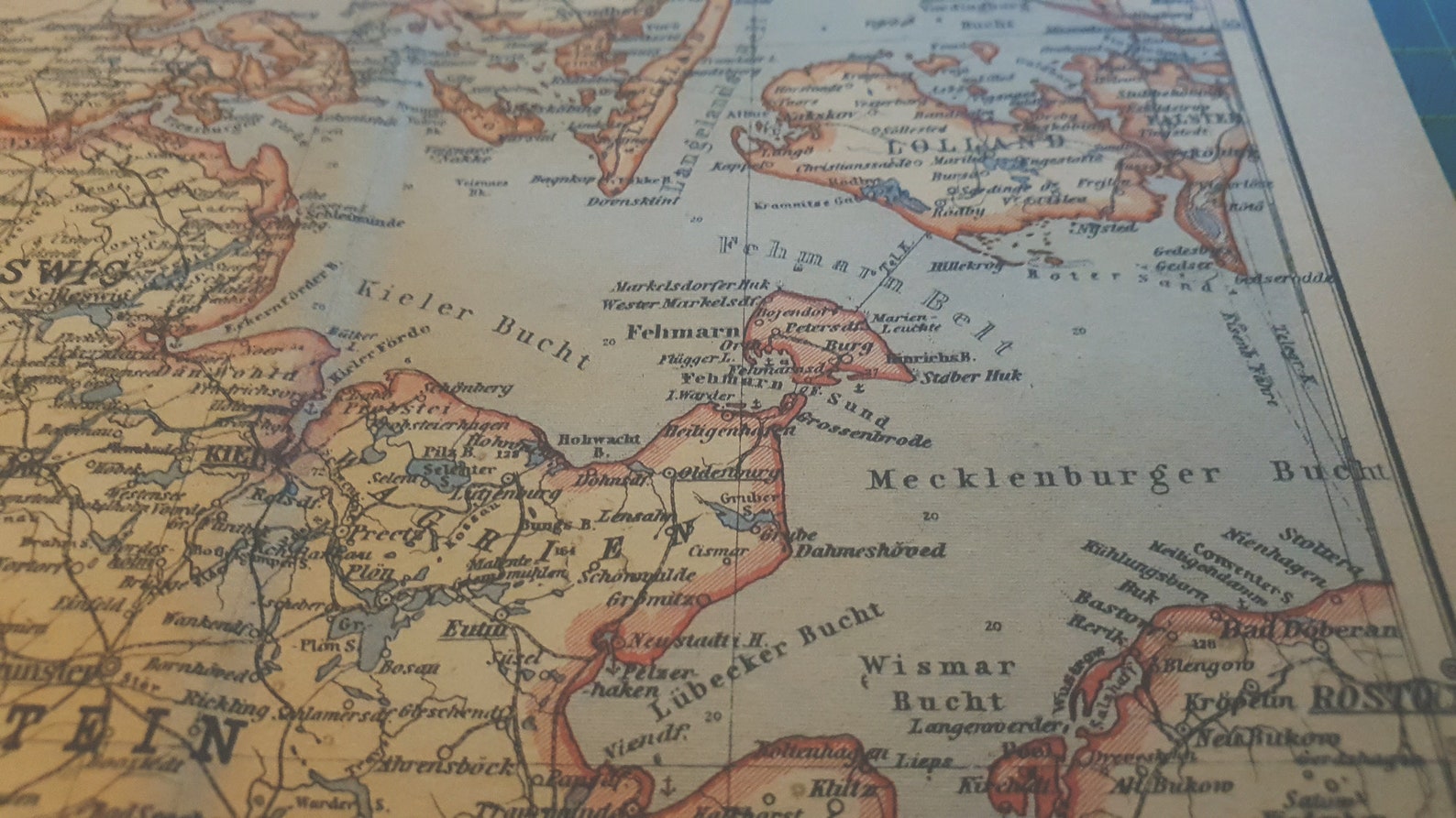 1943 Vintage Landkarte Schleswig-Holstein - Etsy.de