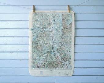 1955 Vintage Central Serbia Map