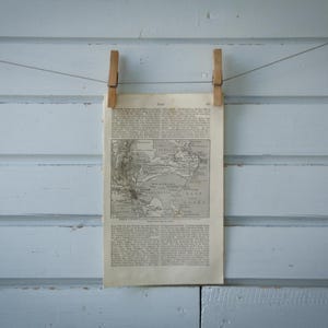 1887 Vintage Tunis & Surroundings Map