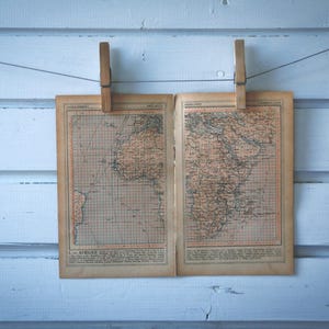1921 Vintage Map of Africa
