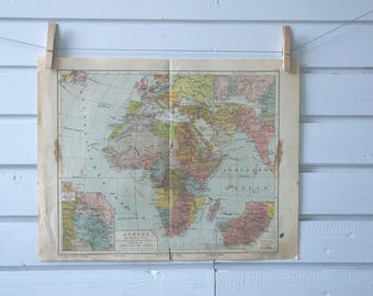 1917 Vintage Map of Africa