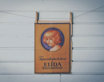 1930 Vintage Elida Shampoo Advertisement Illustration