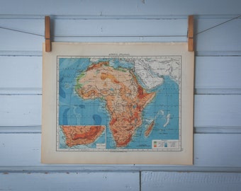 1901 Vintage Map of Africa