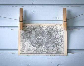 1886 Vintage Münster Map