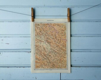 1971 Vintage Pirot & Surroundings Map