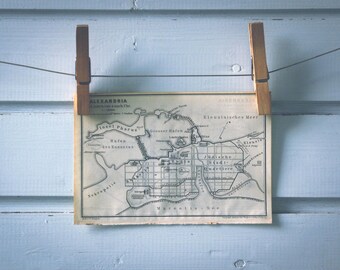 1913 Vintage Alexandria Map