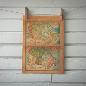 1946 Vintage Map of Canada