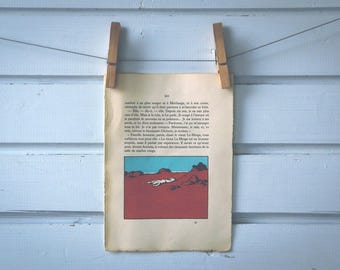 1930 Vintage Desert Victim Illustration
