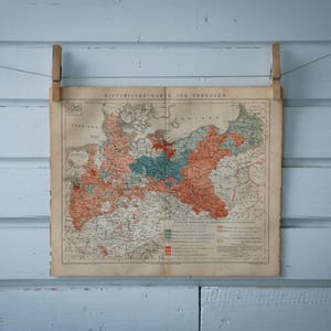 1887 Landkarte Preußen