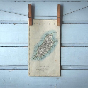 1892 Vintage Map of the Isle of Man