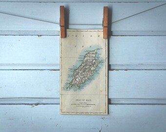 1892 Vintage Map of the Isle of Man